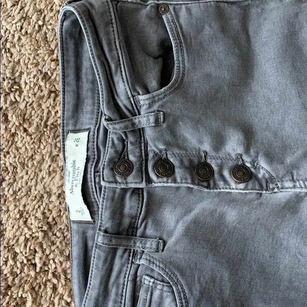Abercrombie & Fitch Grey Skinny Jeans